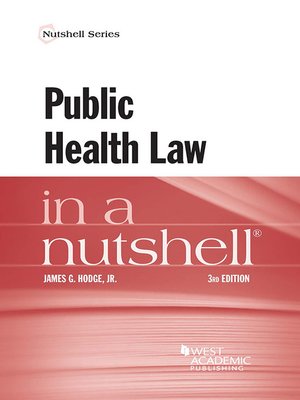 cover image of Public Health Law in a Nutshell